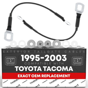 T1A front view of replacement cables showing OEM fit and secure support