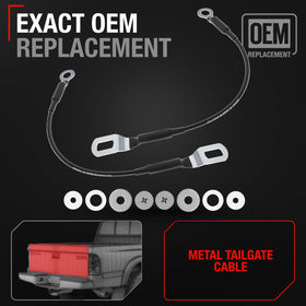 T1A cable mounted on Tacoma tailgate demonstrating restored smooth motion