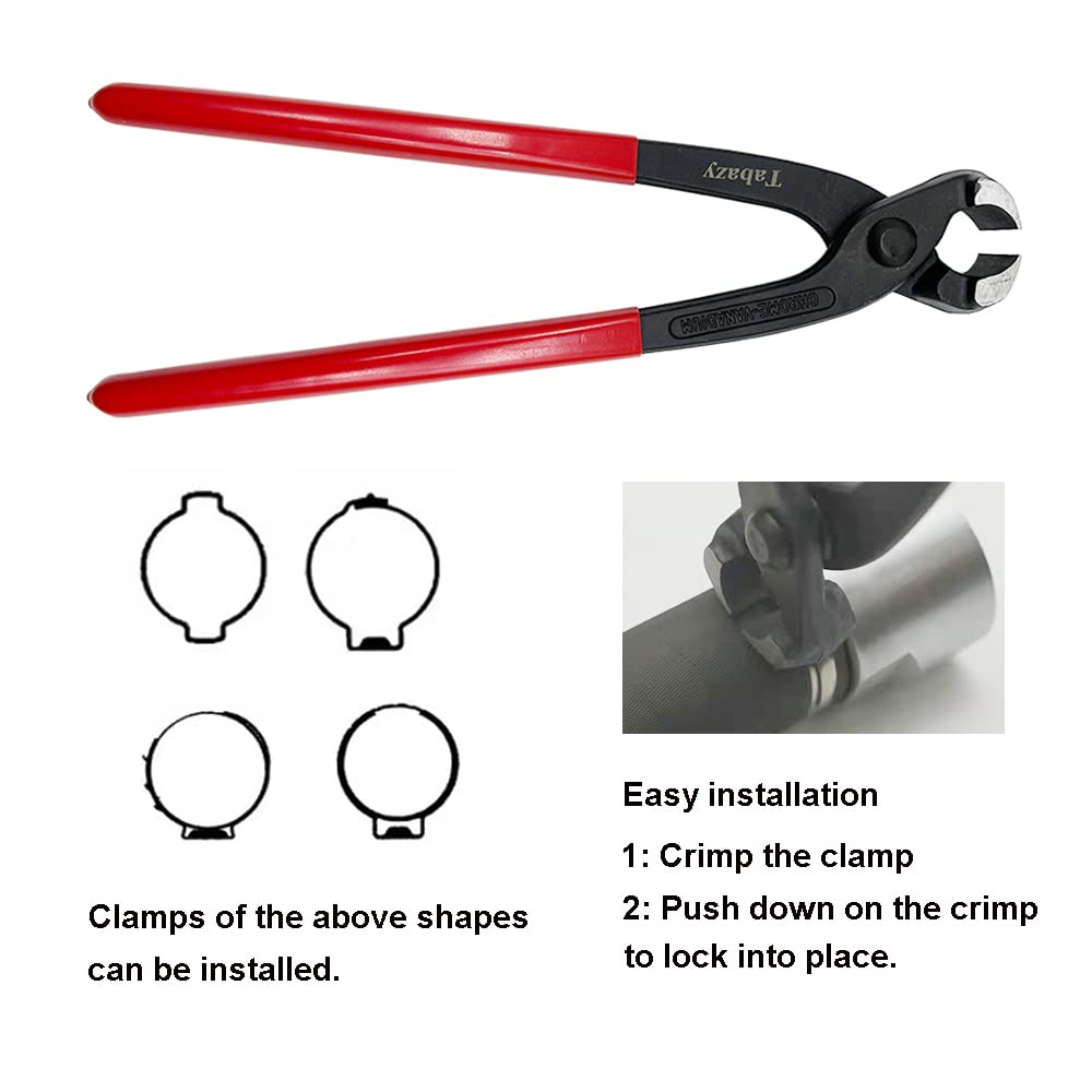 Tabazy clamp closeup showing ear detail and corrosion resistant finish