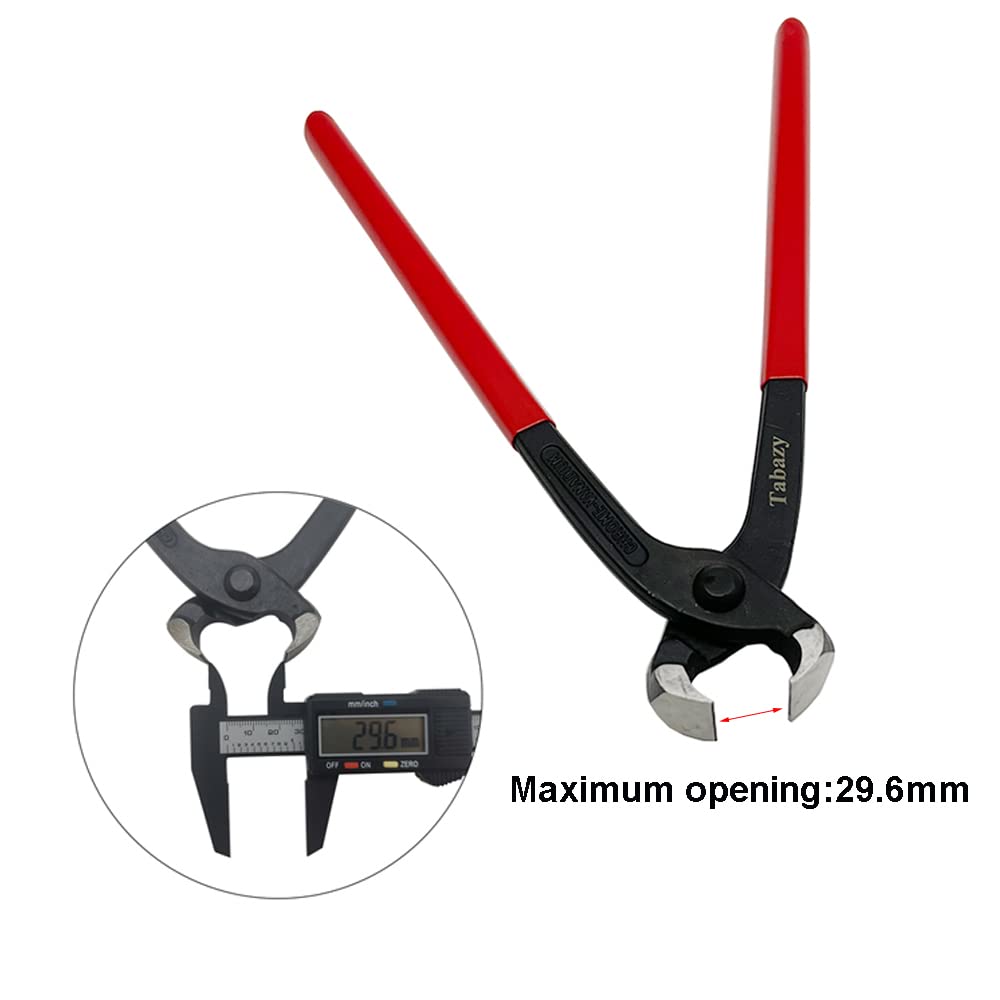 Tabazy pliers thin head accessing tight space for accurate crimping