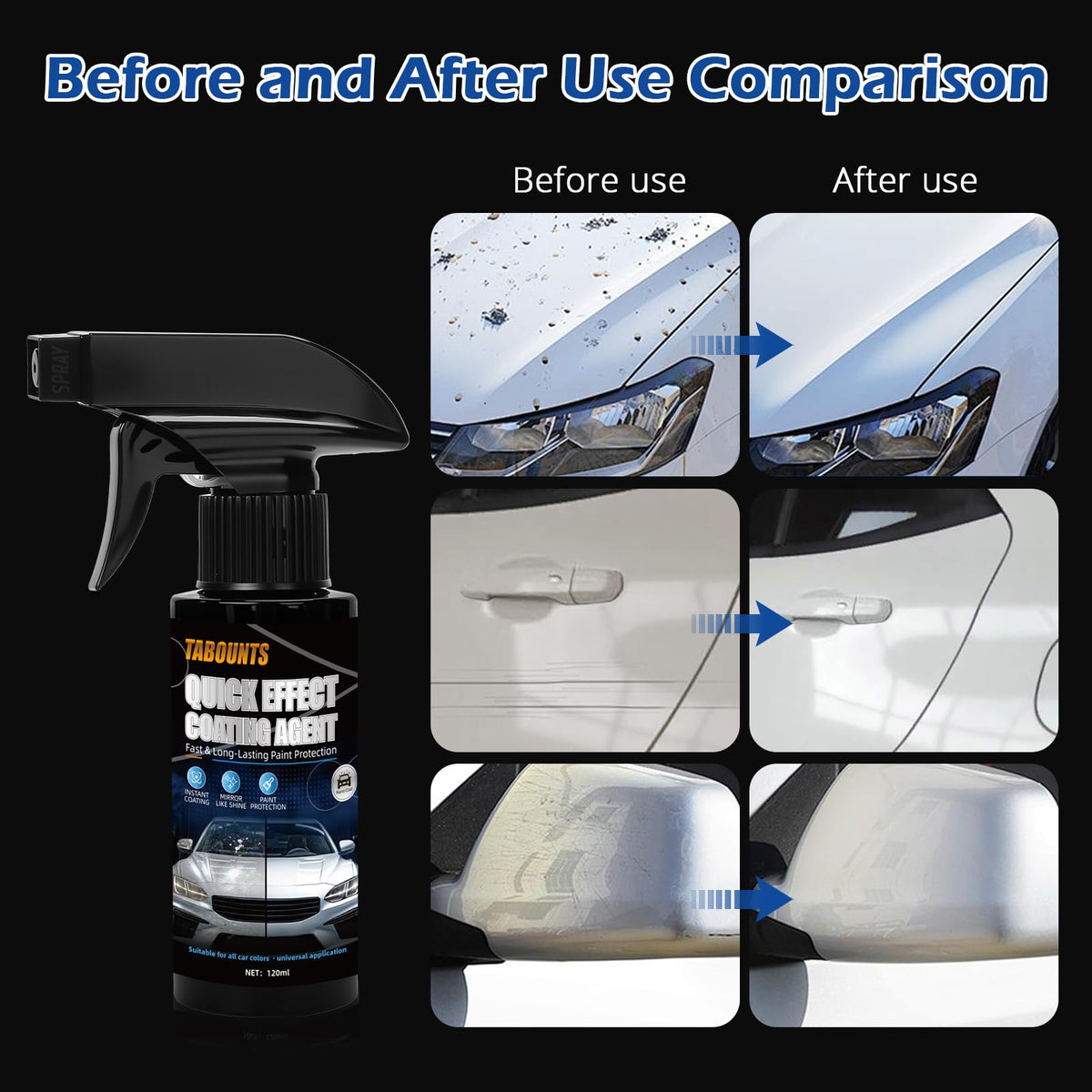 TABOUNTS on wheel and chrome to remove grime and restore shine
