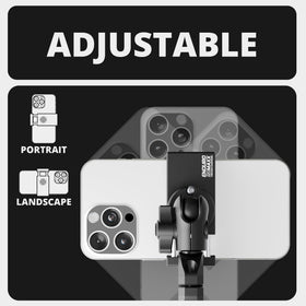 Tackform clamp with bushings fitting multiple handlebar sizes for secure install