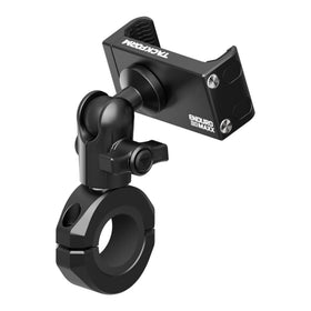 Tackform front view with phone mounted shows secure hold benefit