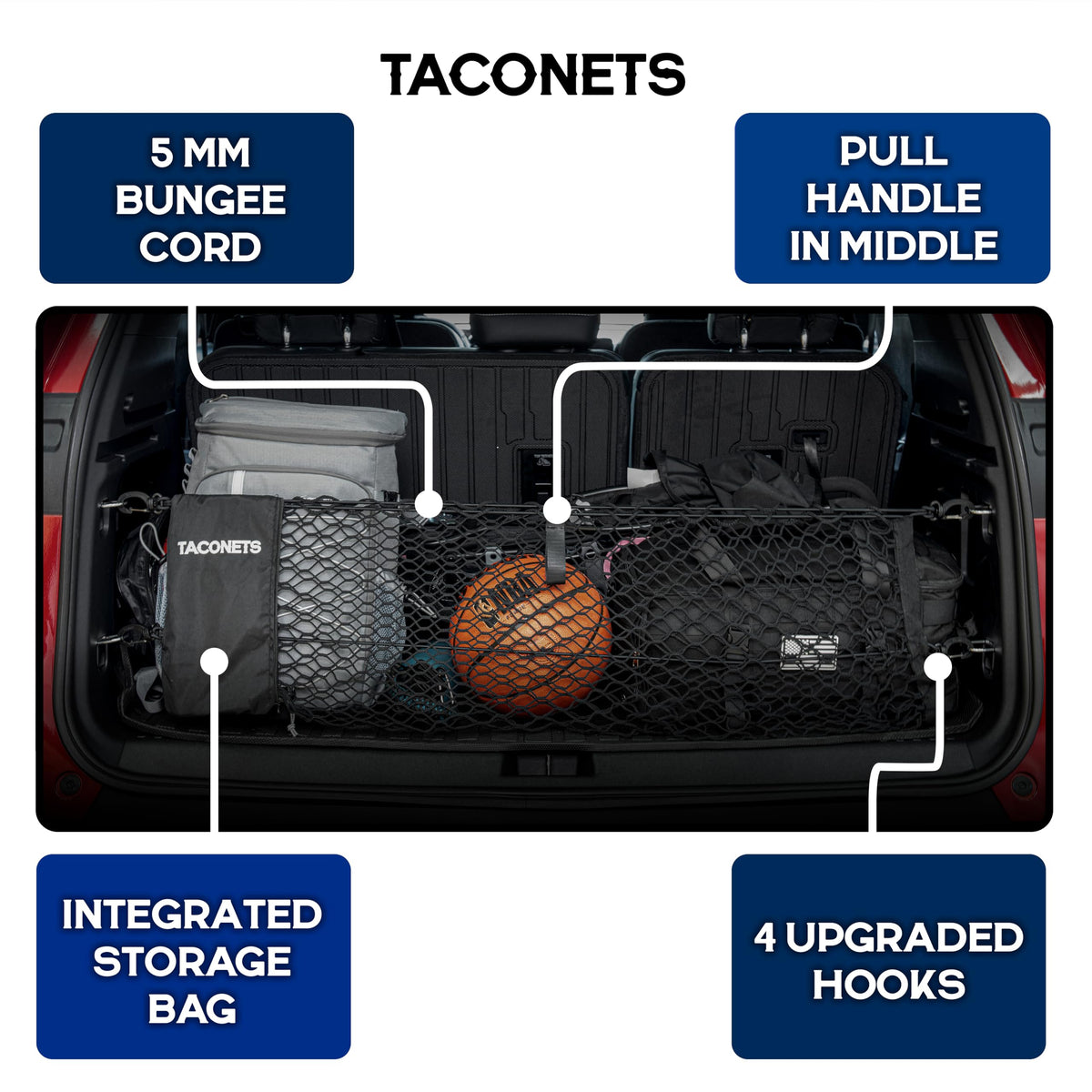TacoNets heavy-duty hook detail showing secure attachment to anchors benefit