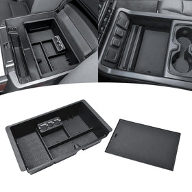 TACOBRO installed center console front view showing neat organization and easy access