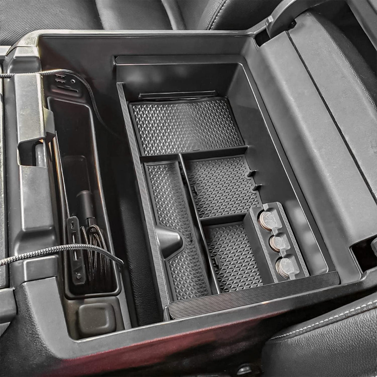 TACOBRO front view showing full tray and clean fit for visibility benefit