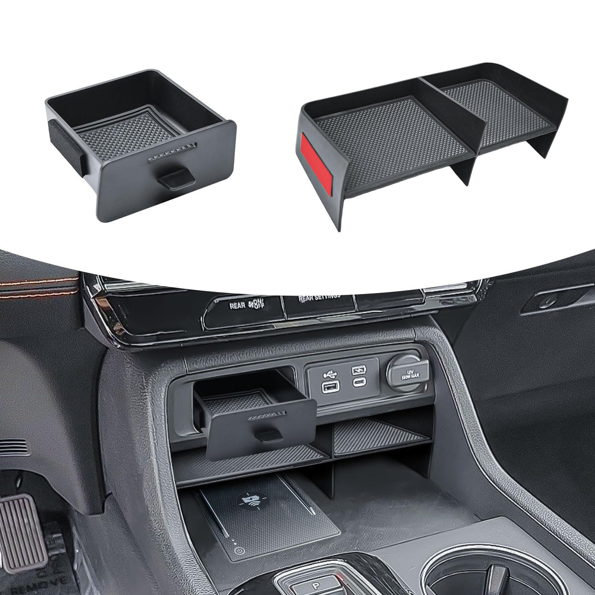 TACOBRO front tray view showing organized items and instant accessibility