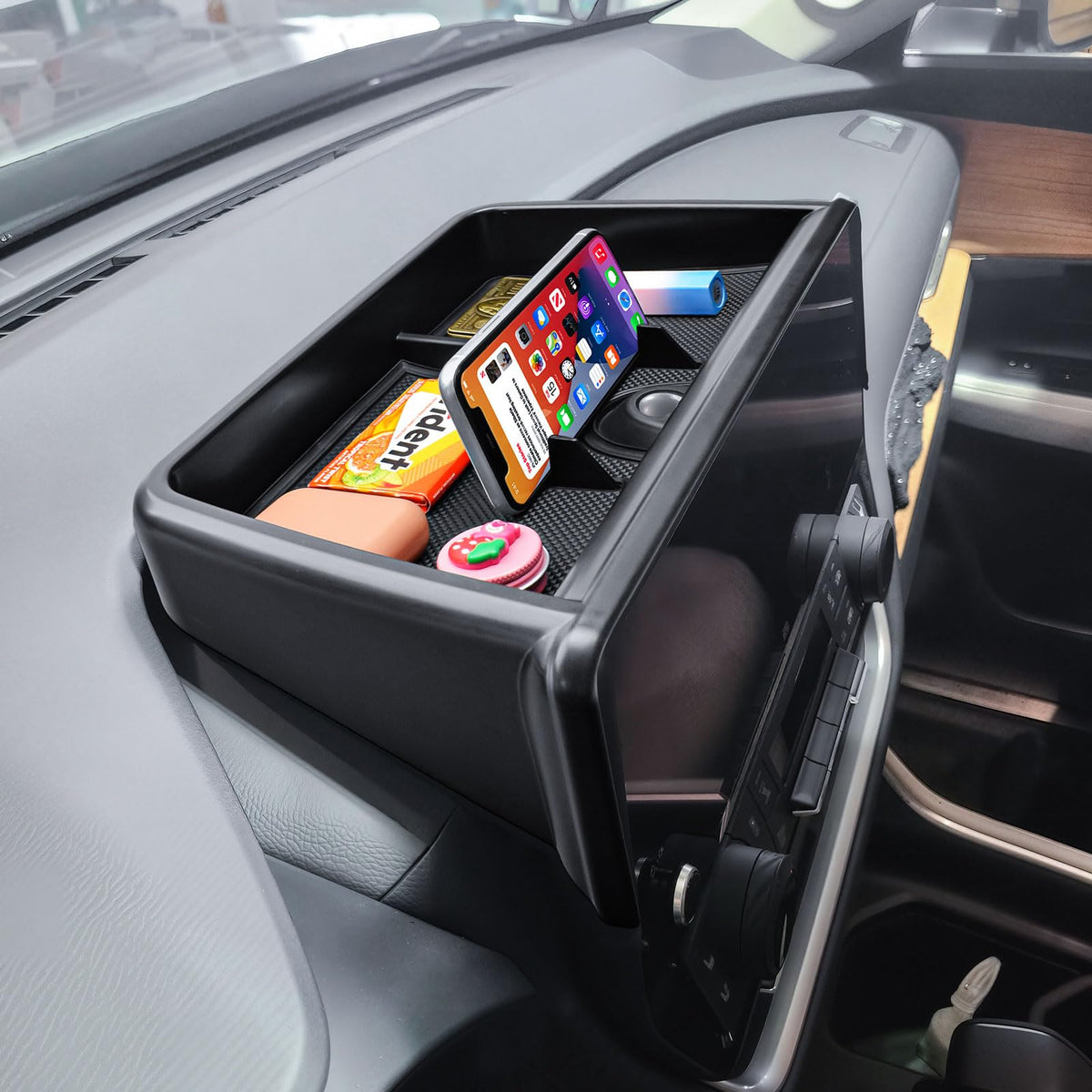TACOBRO installed in Grand Highlander dashboard for seamless look