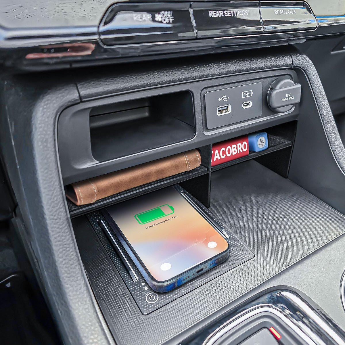 TACOBRO installed in Pilot console neat integrated OEM-like appearance