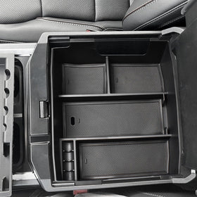 TACOBRO lifestyle image of truck interior with organized console improving convenience