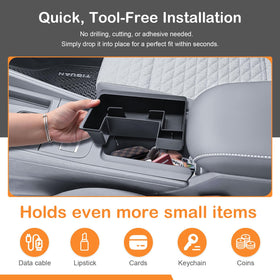TACOBRO tray holding phone and keys for quick access and organized cabin