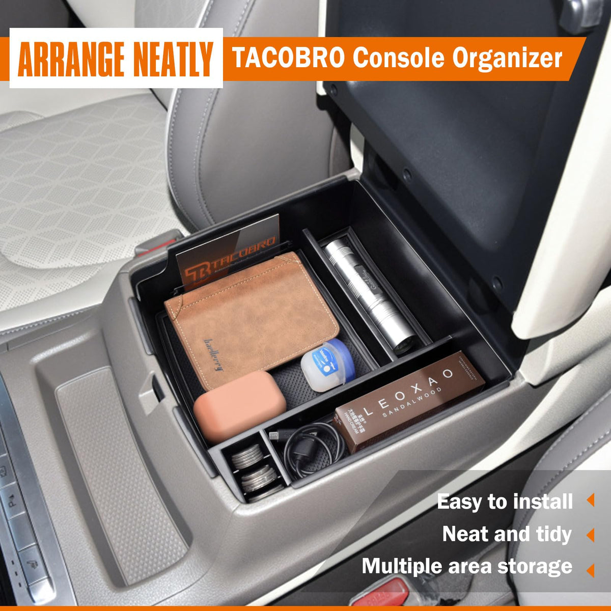 TACOBRO scale comparison showing tray depth for better space use benefit