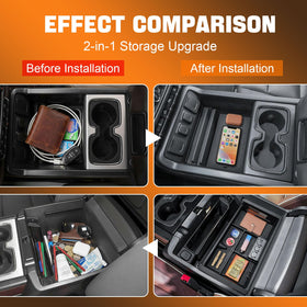 TACOBRO secret compartment open revealing hidden storage for valuables and reduced clutter