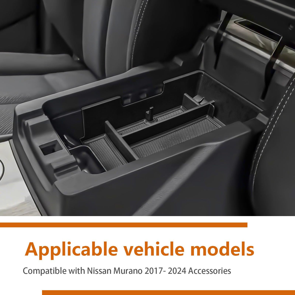 TACOBRO side profile showing snug OEM fit in Murano console
