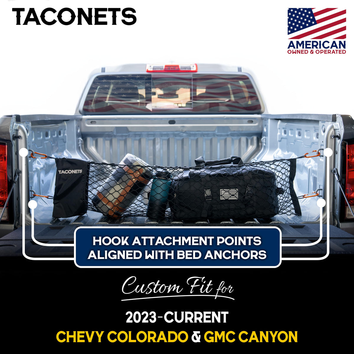TacoNets close-up of 5mm bungee cord demonstrating strong stretch