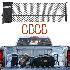 TacoNets envelope cargo net front view showing full coverage and fit