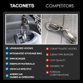 TacoNets folded in integrated pouch for compact storage and easy carry