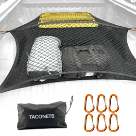 TacoNets full net stretched on truck bed showing secure coverage and versatility