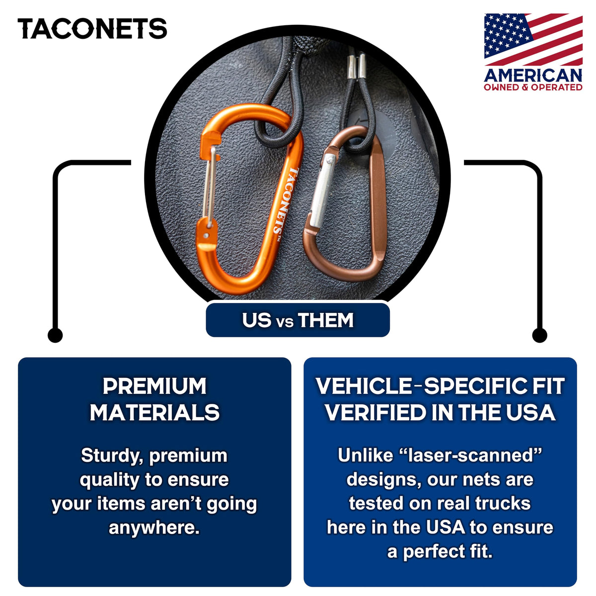 TacoNets net beside tools to show scale and organized containment