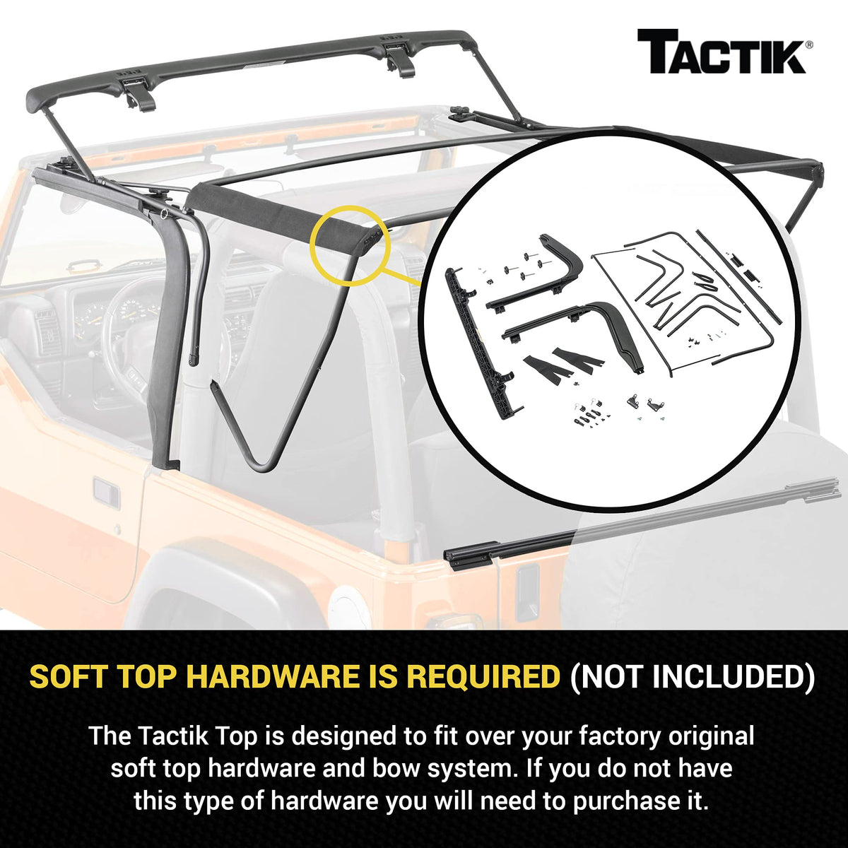 TACTIK rear window rolled up to demonstrate open-air conversion and ventilation