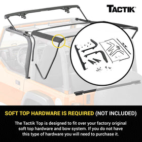 TACTIK rear window rolled up to demonstrate open-air conversion and ventilation