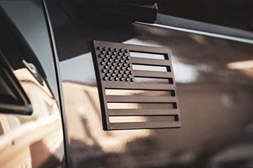 TACTILIAN front view badge showing matte black finish and contrast