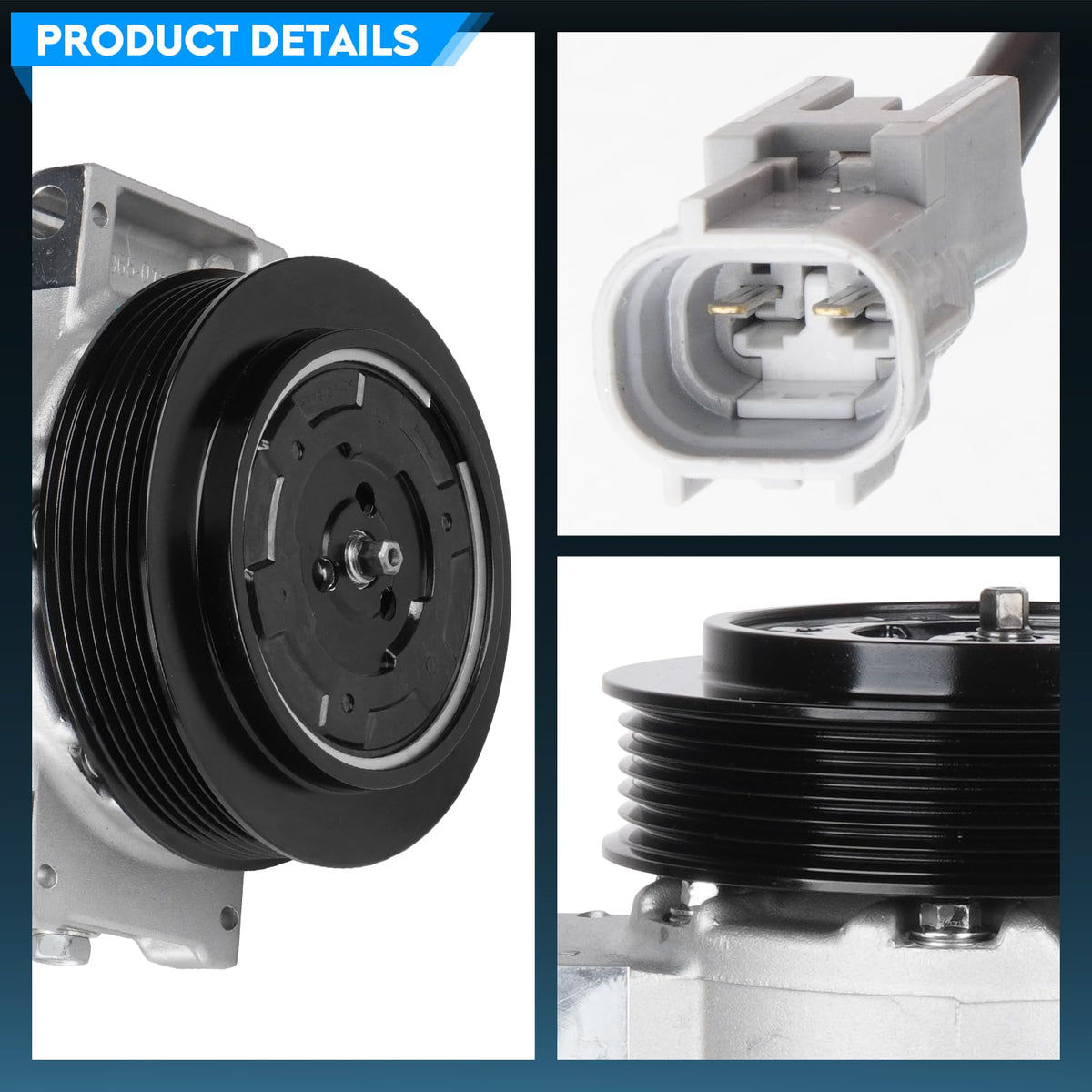 TadaAuto TadaMark pulley closeup highlighting 120mm diameter and efficient belt drive benefit