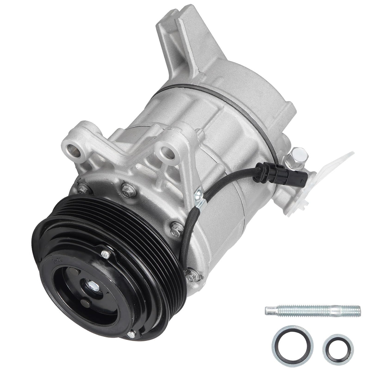 TadaMark AC compressor front view showing full assembly benefit fit verification