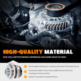 TadaMark alternator held by technician in garage illustrating easy replacement benefit
