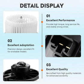 TadaMark blower fan closeup highlighting balanced wheel for quieter operation
