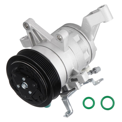 TadaMark compressor front view showing mounting points and clutch for easy replacement