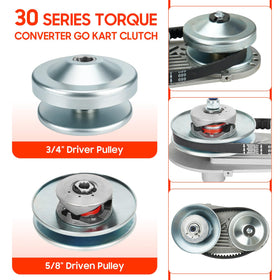 TadaMark driven pulley detail showing robust iron construction and smooth engagement