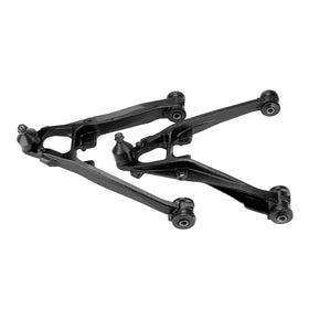 TadaMark packaged front lower control arms showing included pair and benefits