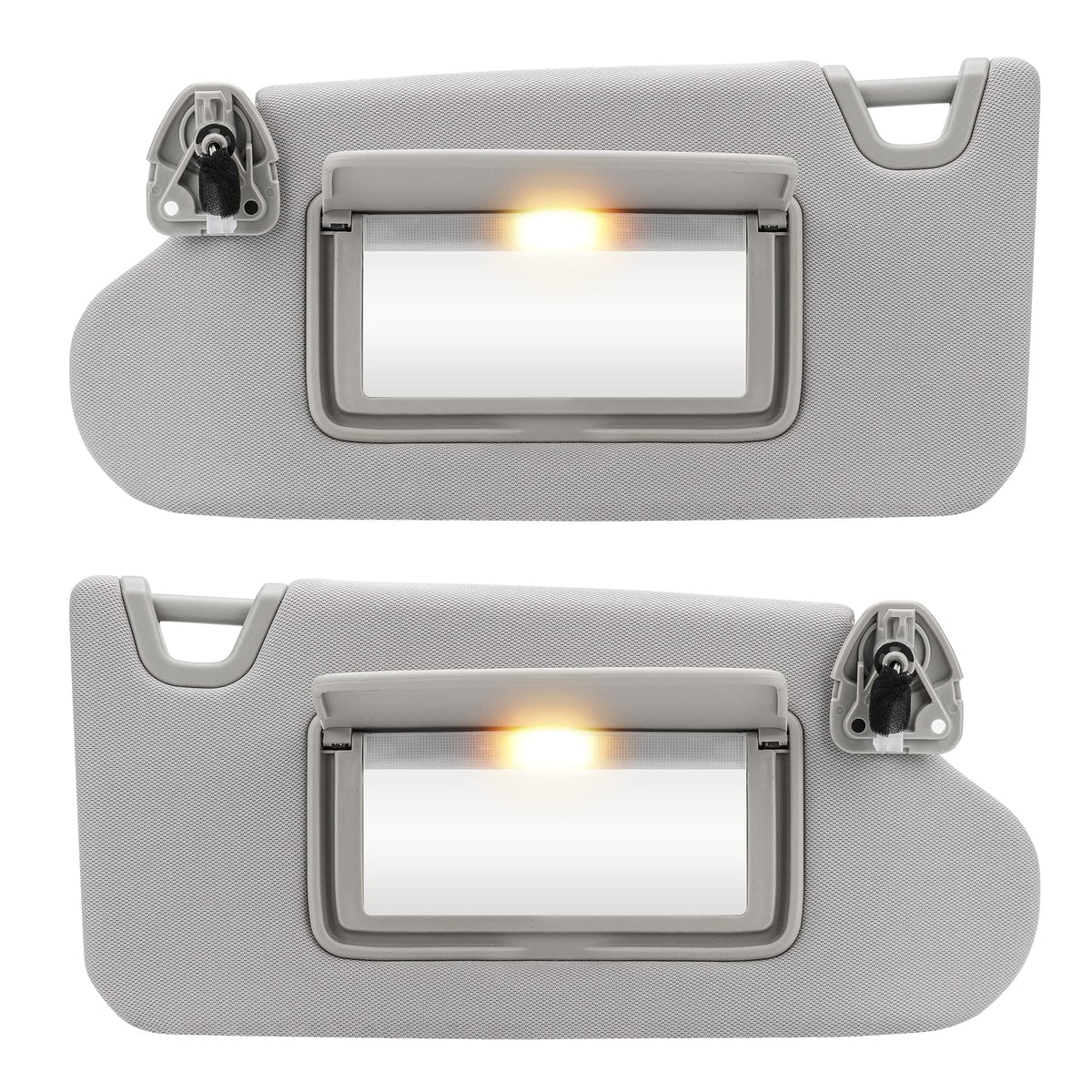 TadaMark front visors pair in gray showing clean OEM-like fit