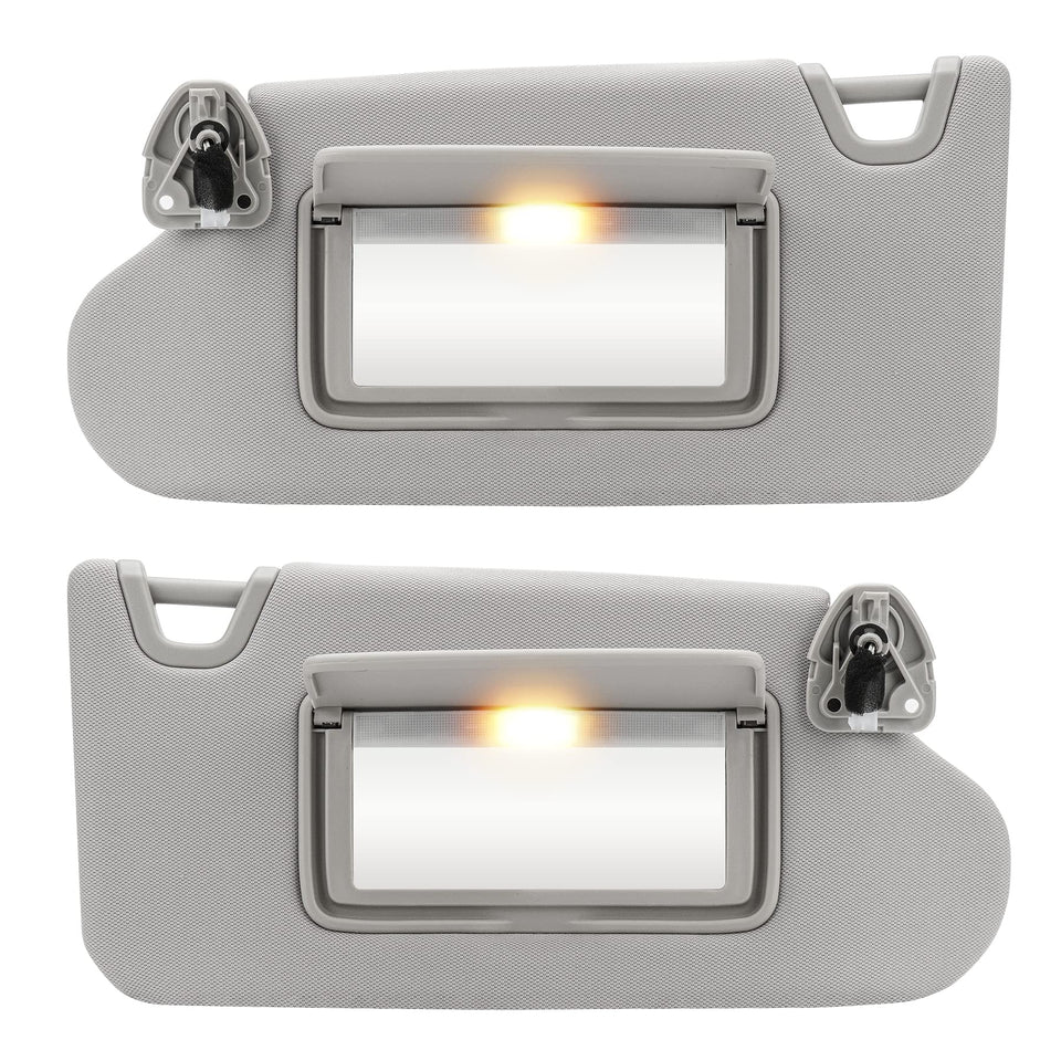 TadaMark front visors pair in gray showing clean OEM-like fit