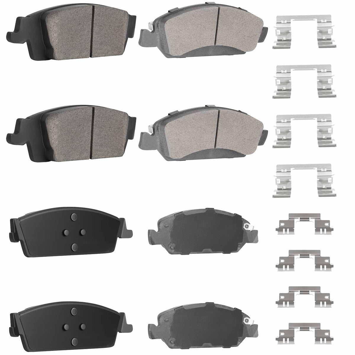 TadaMark front semi-metallic pad packaging showing complete kit benefits