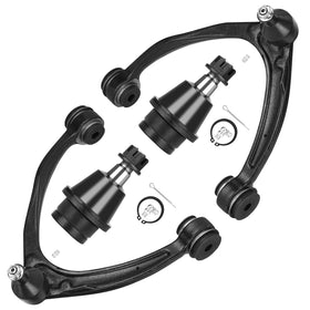 TadaMark front upper control arms front view showing bolt locations and fitment benefit