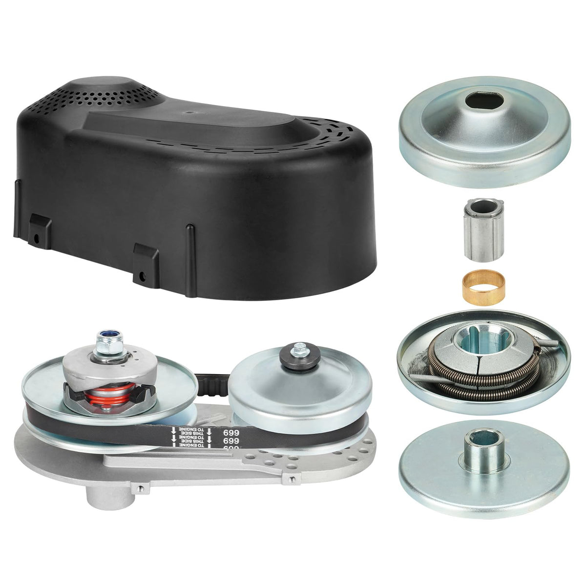 TadaMark torque converter installed on a mini kart improving low-end acceleration