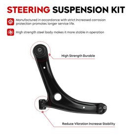 TadaMark left control arm close-up showing steel construction for improved strength