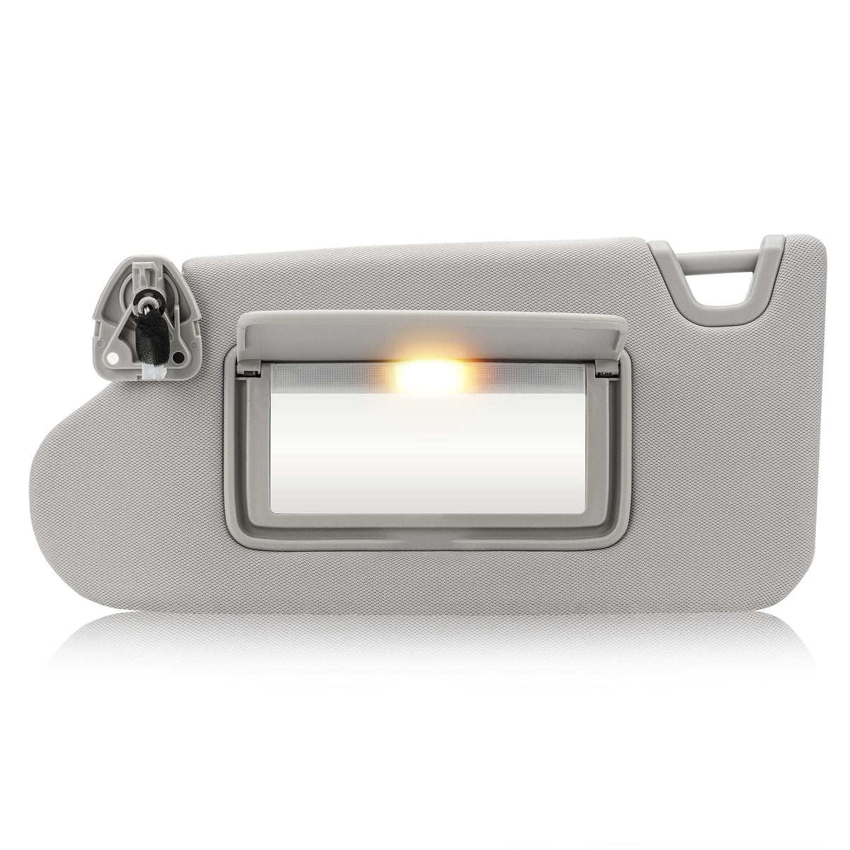 TadaMark front view of left driver sun visor showing clean OEM appearance and fit