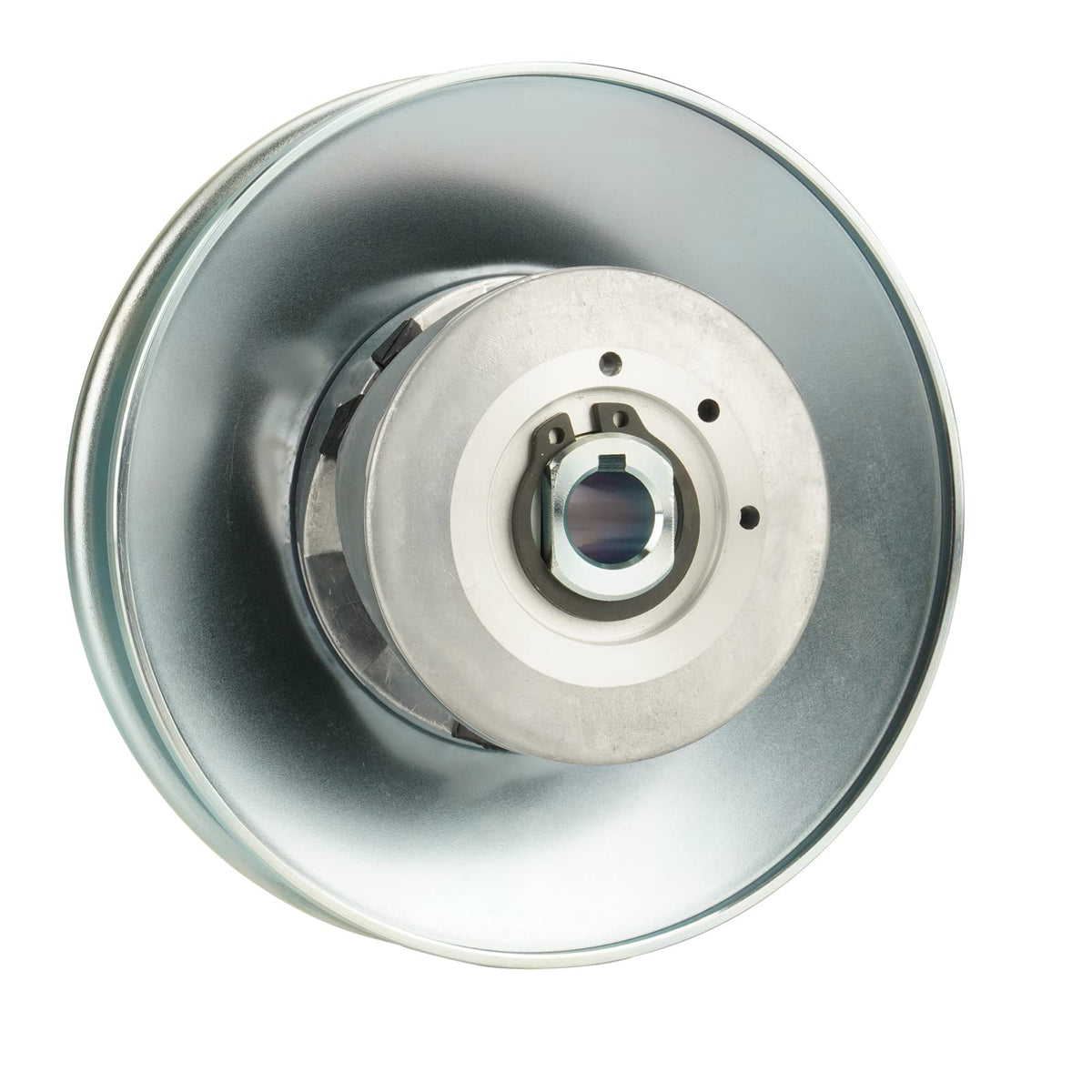 TadaMark pulley close-up of 5/8 inch bore and keyway for precise shaft engagement