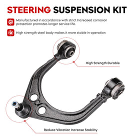 TadaMark upper control arm close-up showing bushing detail for improved steering stability