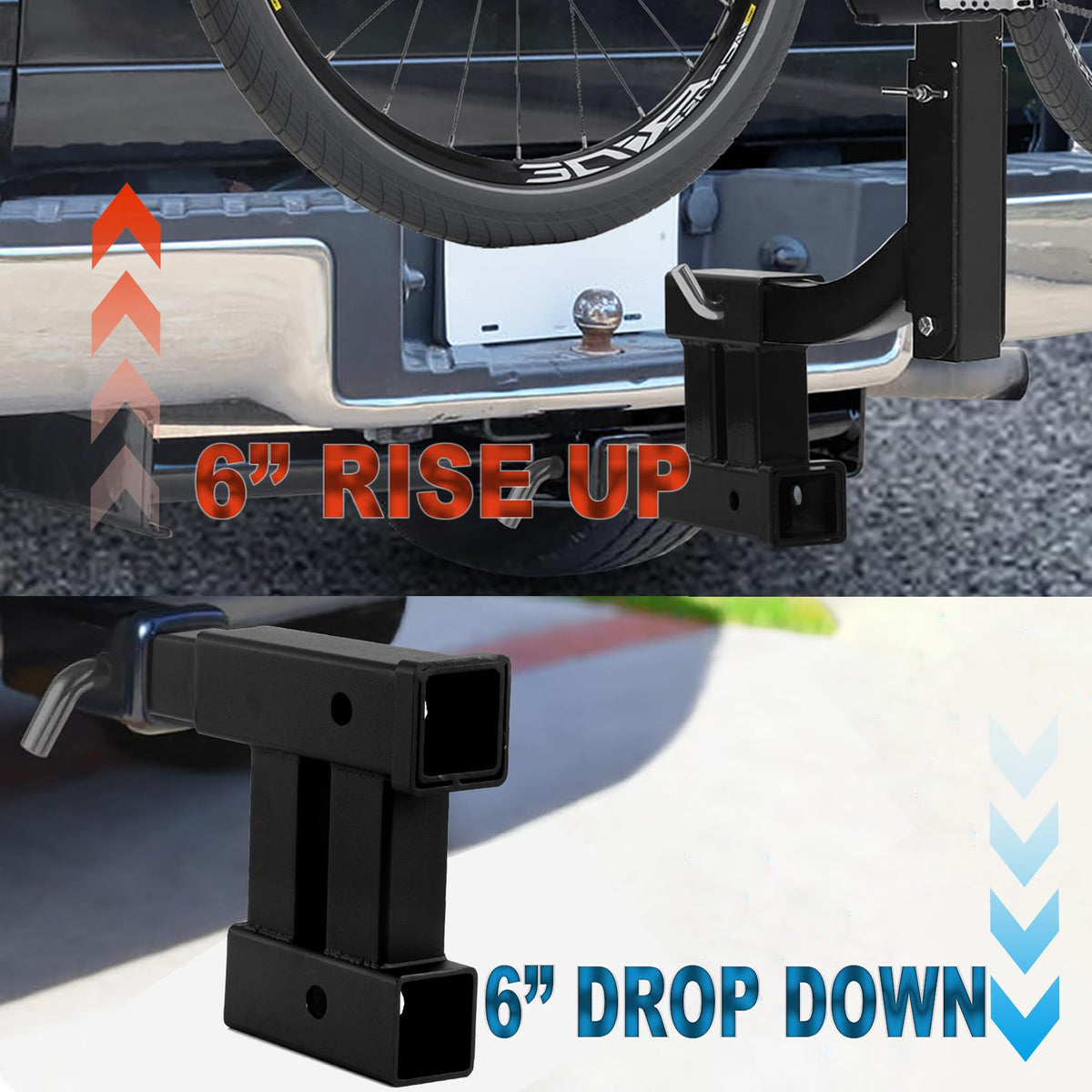 Taelakeni lower tube connected to trailer coupler showing towing function