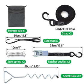 Taelakeni steel spring with ratchet detail showing shock absorption benefit