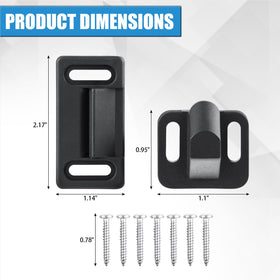 TAGLLY scale comparison with ruler showing compact size and easy fit on most doors