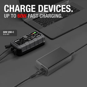 TAIFU USB-C connector close-up demonstrating secure fit and fast charging benefit