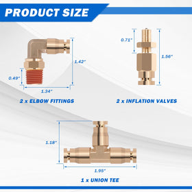 Taiidaues CA360 brass DOT fittings close-up highlighting corrosion resistance and durability