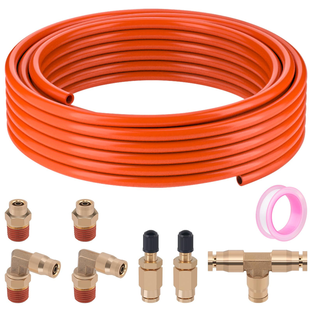 Taiidaues front kit view showing hose and fittings for quick installation