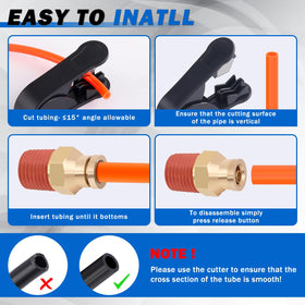 Taiidaues kit contents flatlay with thread seal tape ready for leak-free joints