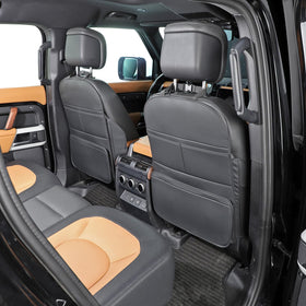TAIKOO protector installed on car front seat protecting upholstery from kicks